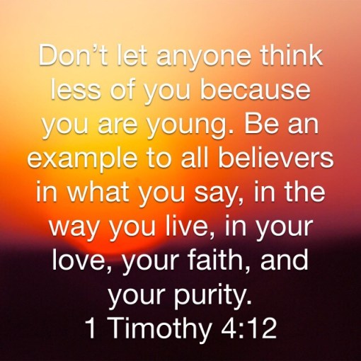 I Timothy 4 12